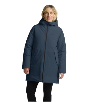 Jack Wolfskin Regenjacke Frost Haven (warm, wasserdicht) blau Damen