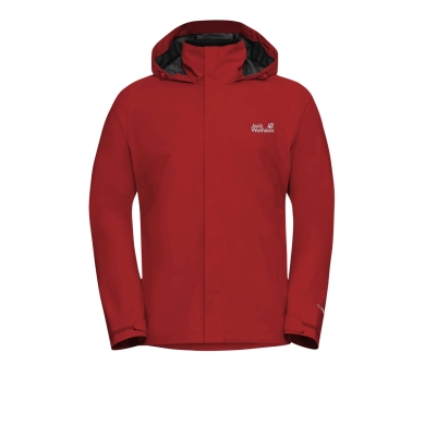 Jack Wolfskin Regenjacke Trailtime 2-Lagen (wasserdicht, atmungsaktiv) 2026 siren rot Herren