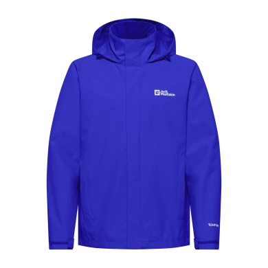 Jack Wolfskin Regenjacke Trailtime 2-Lagen (wasserdicht, atmungsaktiv) blau Herren