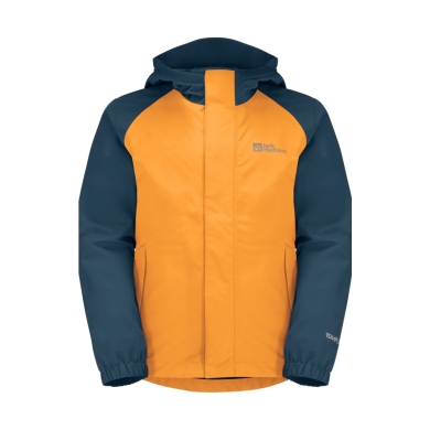 Jack Wolfskin Regenjacke Tucan (leicht, winddicht, wasserdicht) orange Kinder