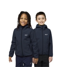 Jack Wolfskin Softshelljacke Fourwinds (winddicht, gefüttert) 2025 skyblau Kinder/Jugendliche (164-176)