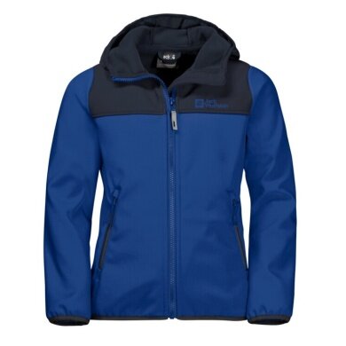 Jack Wolfskin Softshelljacke Fourwinds (wind-& wasserabweisend) dunkelblau Kinder
