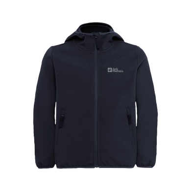 Jack Wolfskin Softshelljacke Fourwinds (winddicht, gefüttert) 2025 nachtblau Kinder/Jugendliche (164-176)