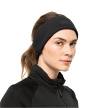 Jack Wolfskin Stirnband Real Stuff Headband (elastisch, warm) - schwarz Damen