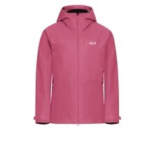 Jack Wolfskin Übergangs-Wanderjacke Wild Places 3in1 (wasserdicht, winddicht) pink Damen