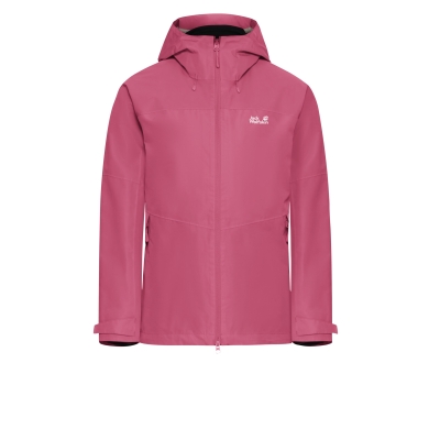 Jack Wolfskin Übergangs-Wanderjacke Wild Places 3in1 (wasserdicht, winddicht) pink Damen