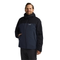 Jack Wolfskin Übergangs-Wanderjacke Wild Places 3in1 (wasserdicht, winddicht) nachtblau Herren