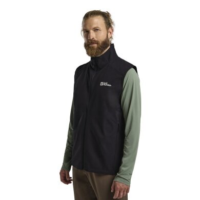 Jack Wolfskin Wander-Weste Prelight Stride (wasserabweisend, windabweisend) schwarz Herren