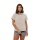 Jack Wolfskin Wanderbluse Febla Shirt (feuchtigkeitsregulierend, atmungsaktiv) Kurzarm sandbraun Damen