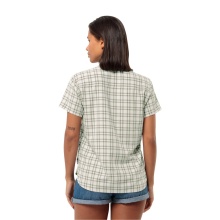 Jack Wolfskin Wanderbluse Febla Shirt (feuchtigkeitsregulierend, atmungsaktiv) Kurzarm grün Damen