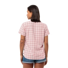 Jack Wolfskin Wanderbluse Febla Shirt (feuchtigkeitsregulierend, atmungsaktiv) Kurzarm pink Damen