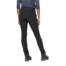 Jack Wolfskin Softshell-Wanderhose Geigelstein Slim Pant (wasserabweisend, atmungsaktiv) schwarz Damen