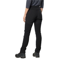 Jack Wolfskin Wanderhose Stollberg Pant (Softshellhose, winddicht, wasserabweisend) schwarz Damen