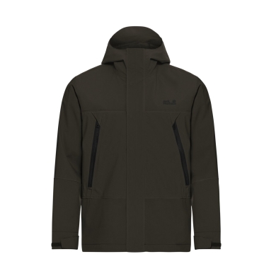 Jack Wolfskin Wanderjacke-/Regenjacke Onera 2L (wasserdicht, winddicht) moss khakigrün Herren