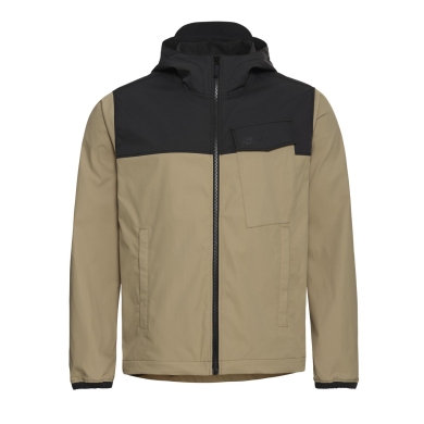 Jack Wolfskin Wanderjacke Mahani (UV-Schutz, leicht, atmungsaktiv) hellbraun/schwarz Herren