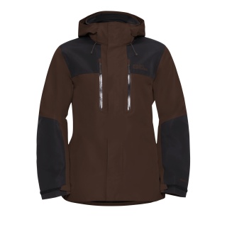Jack Wolfskin Wanderjacke-/Regenjacke Jasper 2-Lagen (Wetterschutzjacke, wasserdicht, winddicht) dunkelbraun Herren
