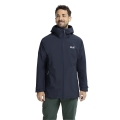 Jack Wolfskin Wanderjacke Litestride 3in1 (wasserdicht, winddicht, mit Fleece-Innenjacke) nachtblau Herren