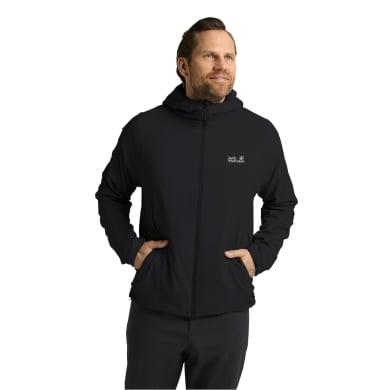 Jack Wolfskin Wanderjacke Prelight Insulated (winddicht, warm) schwarz Herren