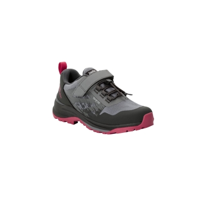 Jack Wolfskin Wanderschuhe Villi Hiker Texapore Low (wasserdicht, atmungsaktiv) dunkelgrau/pink Mädchen
