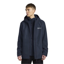 Jack Wolfskin Winterjacke Taubenberg 3in1 2025 (wasser- und winddicht, Fleece-Innenjacke) nachtblau/skyblau Herren
