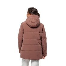 Jack Wolfskin Wintermantel Karolinger Long (warm, winddicht, sehr wasserabweisend) rotbraun Damen