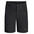 Jack Wolfskin Alltags-Wanderhose Sun Short (atmungsaktiv, temperaturregulierung) kurz schwarz Kinder/Jugendliche
