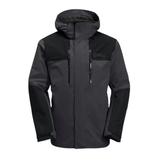Jack Wolfskin Wanderjacke-/Regenjacke Jasper 2-Lagen (Wetterschutzjacke, wasserdicht, winddicht) phantomgrau Herren