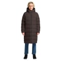Jack Wolfskin Winter-Daunenmantel Frozen Palace Coat 2025 (winddicht, wasserabweisend) dunkelbraun Damen