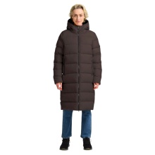 Jack Wolfskin Winter-Daunenmantel Frozen Palace Coat 2025 (winddicht, wasserabweisend) dunkelbraun Damen