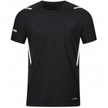 JAKO Sport-Tshirt Challenge - Polyester-Stretch-Jersey schwarz/weiss Jungen
