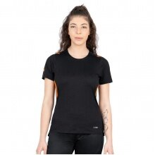 JAKO Sport-Shirt Challenge - Polyester-Stretch-Jersey - schwarz/orange Damen