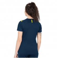 JAKO Sport-Shirt Challenge - Polyester-Stretch-Jersey - dunkelblau/gelb Damen