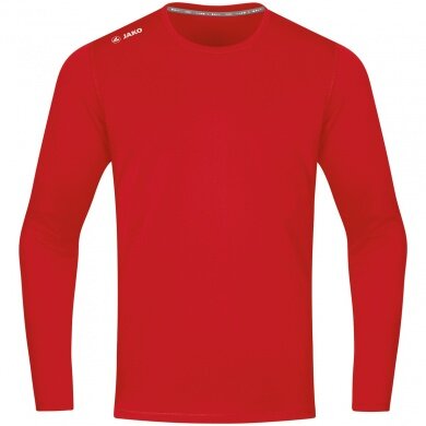 JAKO Sport-Langarmshirt Run 2.0 (100% Polyester, atmungsaktiv) rot Jungen