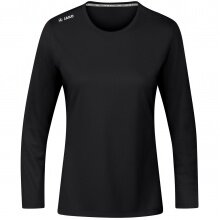 JAKO Sport-Langarmshirt Run 2.0 (100% Polyester, atmungsaktiv) schwarz Damen