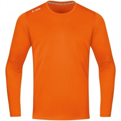 JAKO Sport-Langarmshirt Run 2.0 (100% Polyester, atmungsaktiv) orange Herren