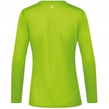 JAKO Sport-Langarmshirt Run 2.0 (100% Polyester, atmungsaktiv) neongrün Damen