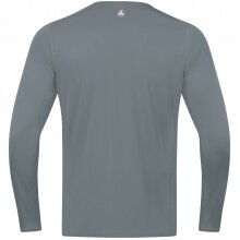 JAKO Sport-Langarmshirt Run 2.0 (100% Polyester, atmungsaktiv) grau Jungen