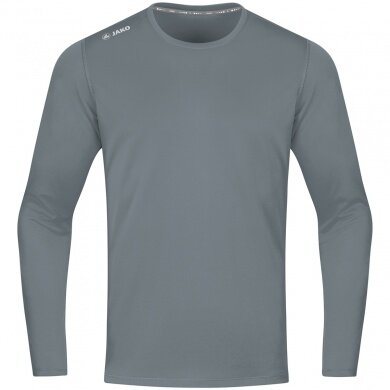 JAKO Sport-Langarmshirt Run 2.0 (100% Polyester, atmungsaktiv) grau Jungen