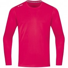 JAKO Sport-Langarmshirt Run 2.0 (100% Polyester, atmungsaktiv) rosa/pink Herren