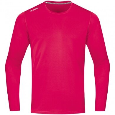 JAKO Sport-Langarmshirt Run 2.0 (100% Polyester, atmungsaktiv) rosa/pink Herren