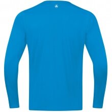 JAKO Sport-Langarmshirt Run 2.0 (100% Polyester, atmungsaktiv) blau Herren