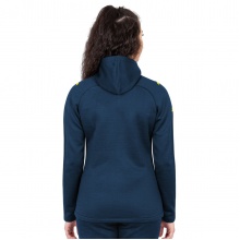 JAKO Freizeitjacke Challenge mit Kapuze (100% Polyester) dunkelblau/gelb Damen