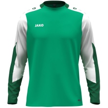 JAKO Sport-Langarmshirt Dynamic (Polyester-Eyelet) grün/weiss/dunkelgrün Kinder