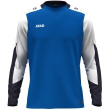 JAKO Sport-Langarmshirt Dynamic (Polyester-Eyelet) royalblau/weiss/marineblau Kinder