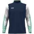 JAKO Sport-Langarmshirt Dynamic (Polyester-Eyelet) marineblau/weiss/mintgrün Herren