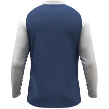JAKO Sport-Langarmshirt Dynamic (Polyester-Eyelet) nachtblau/weiss/hellgrau Herren