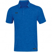 JAKO Sport/Freizeit Polo Premium Basics (Polyester-Stretch-Jersey) blau meliert Herren