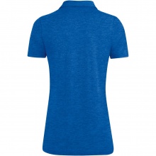 JAKO Sport/Freizeit Polo Premium Basics (Polyester-Stretch-Jersey) blau meliert Damen
