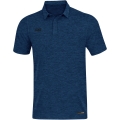 JAKO Sport/Freizeit Polo Premium Basics (Polyester-Stretch-Jersey) dunkelblau meliert Herren