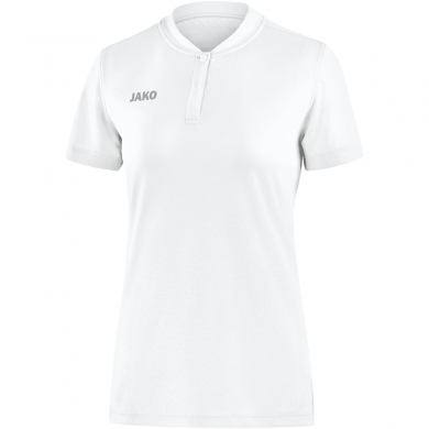 JAKO Sport-Polo Prestige (100% Polyester-Jacquard) weiss Damen
